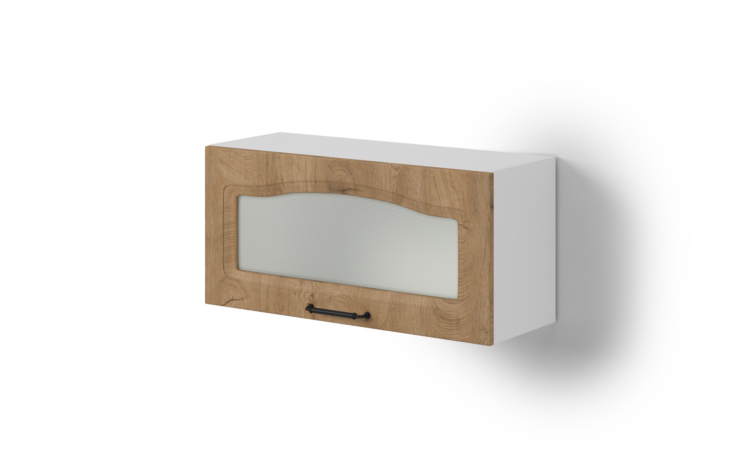 Dulap-vitrina de bucatarie Matis 40, stejar classic  1